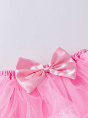 Baby Girls Bowknot Mesh Tutu Skirt