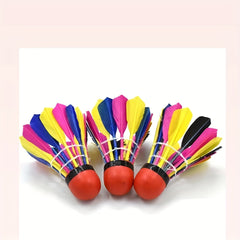Colorful Badminton Shuttlecocks for Gym Training