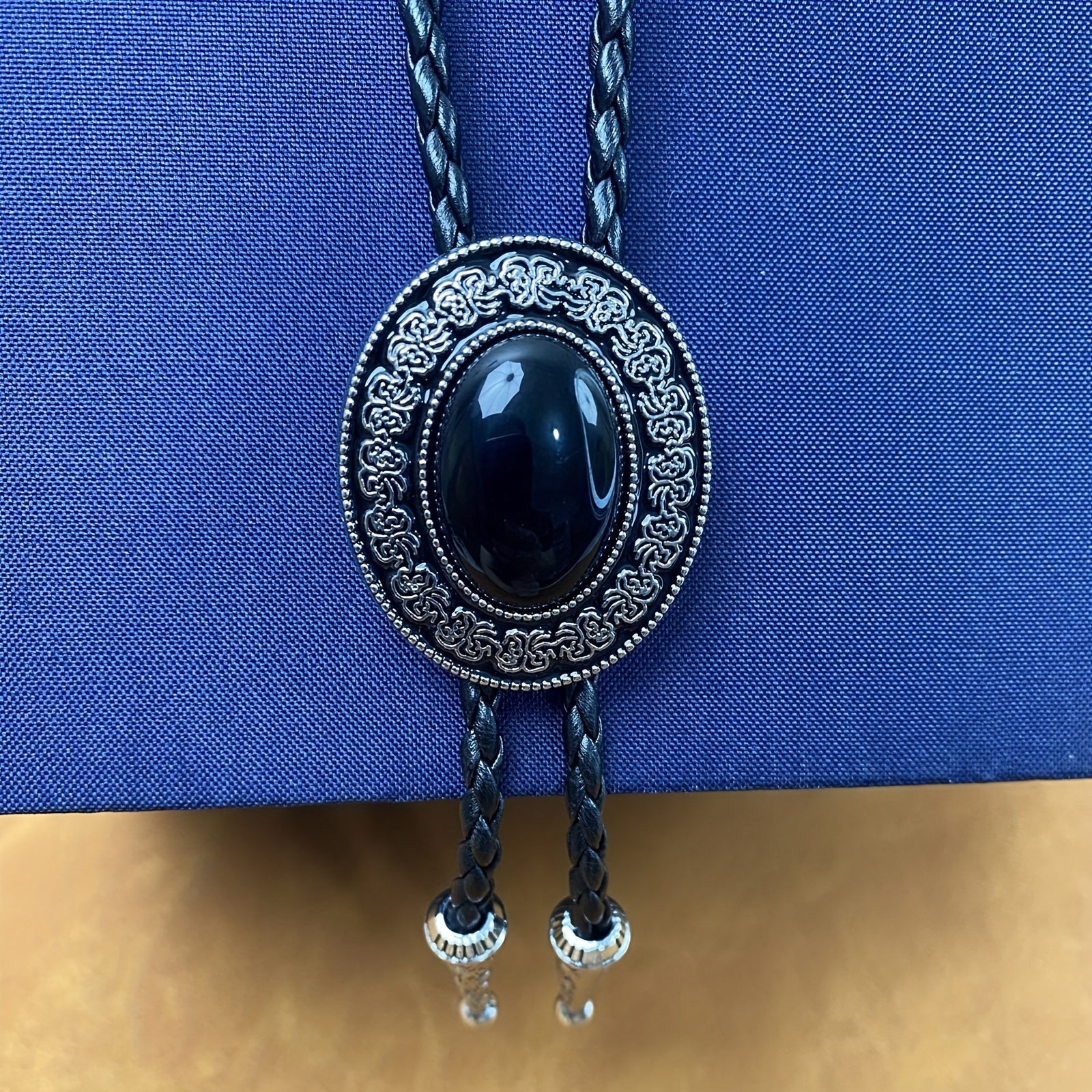 Polish Rose Stone Tie Buckle Vintage Necktie For Men
