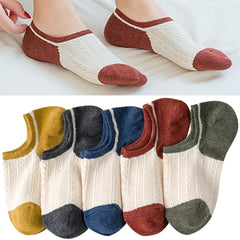 5 Pairs Women's Low Cut Cotton Ankle Socks
