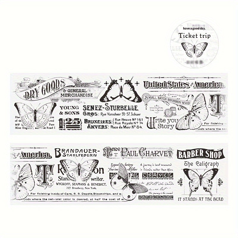 Retro Text Roll Ticket Bag - 6 Styles