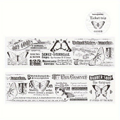 Retro Text Roll Ticket Bag - 6 Styles