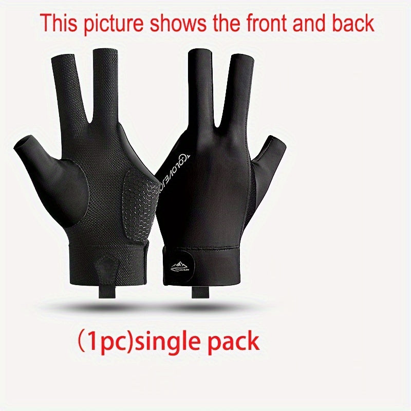 Competition Ready Billiard Gloves Lightweight Breathable Non Slip