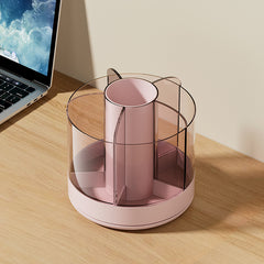 Rotating Pencil Holder Cosmetic Storage Box Office Students Adults