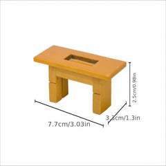 Mini Dollhouse Coffee Table Scene Decor