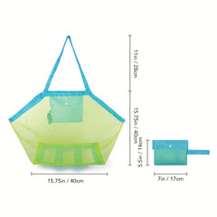Mesh Beach Bag And Tote For Sand Toys Beach Net
