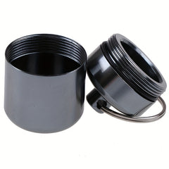 Mini Waterproof Aluminum Pill Box Case with Key Ring