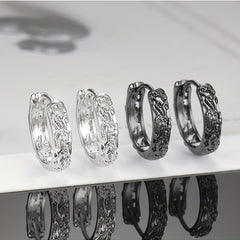 Chinese Style Embossed Earrings - Holiday Party Boys Accessories