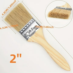 Marine Brush Soft Hair Glue Pipe Brush Paint Coatings BBQ Brush