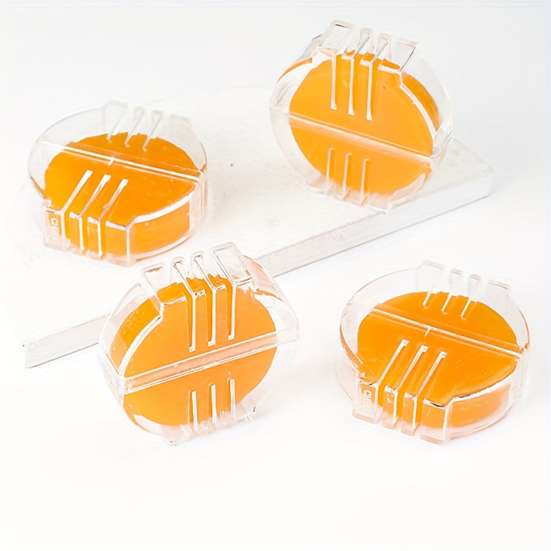 2pcs Embroidery Thread Wax Yellow Cross Stitch Water Soluble Wool Beeswax