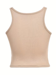 Solid Chain Linked Sleeveless Top Women's Lingerie