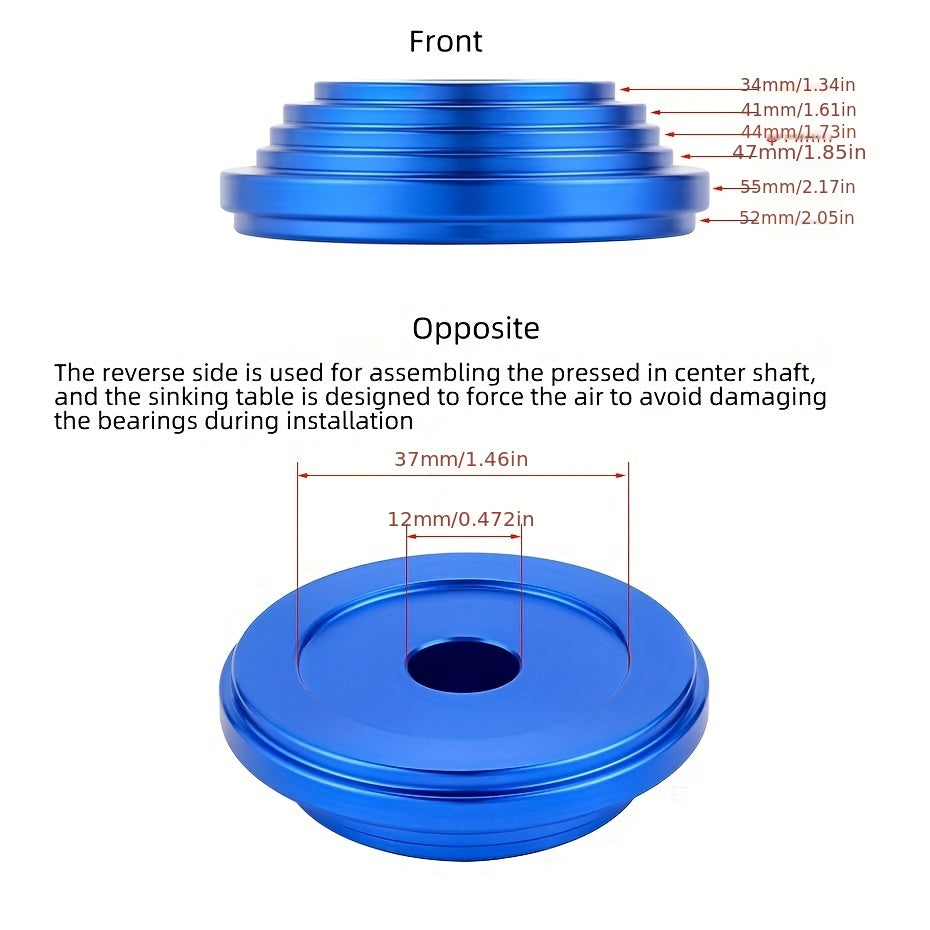 Aluminum Alloy Hub Thru Axle Adaptor for Bike Repair
