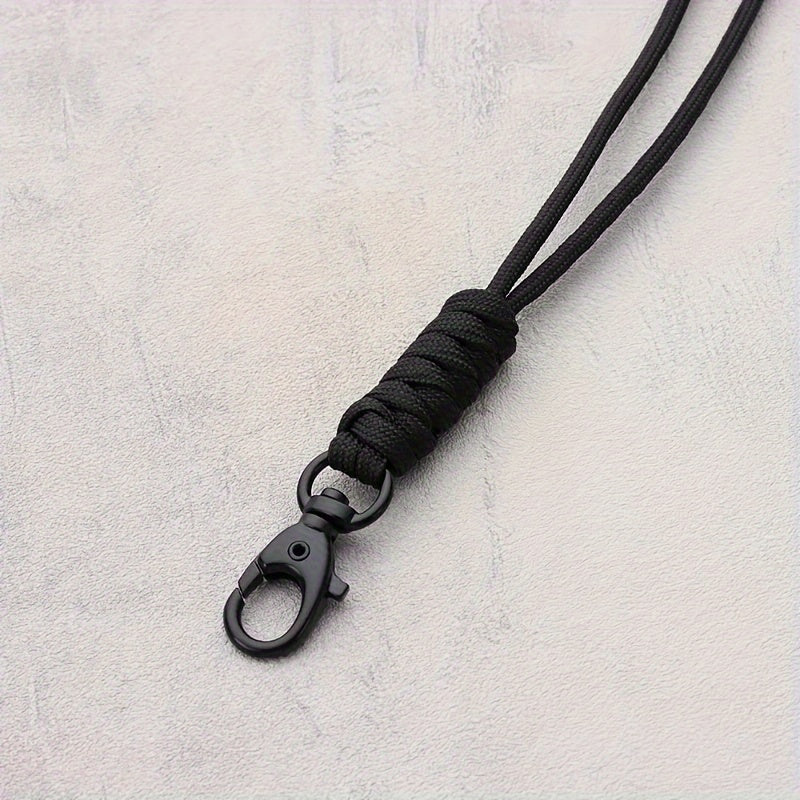 Nylon Lanyard Keychain Rotatable Buckle ID Card Rope Holder Key Chain