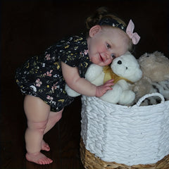 Realistic Zoel Reborn Doll with Hand Rooted Hair and Visible Veins