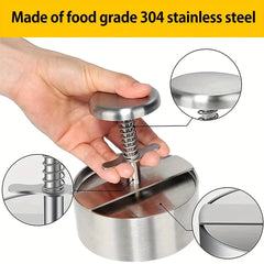 Stainless Steel Burger Press for Hamburger Steak Pie - Kitchen Gadgets
