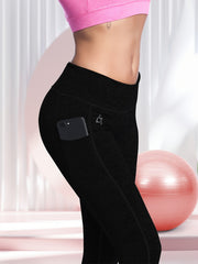 Butt Lifting Yoga Pants Mid Stretch Pocket Running Fitness Activewear
