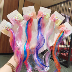 Unicorn Bowknot Decor Hair Clip for Party Performance