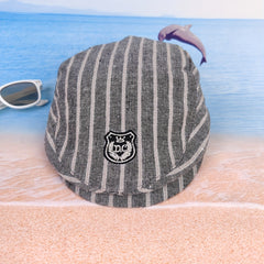 Striped Forward Hat Duck Tongue Hat For Boys