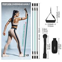 PACEARTH Resistance Bands Set With Handles Door Anchor & Ankle Straps