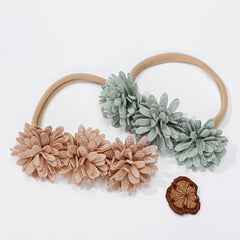 Flowers Elastic Headband Hairband Hair Accessories For Girls