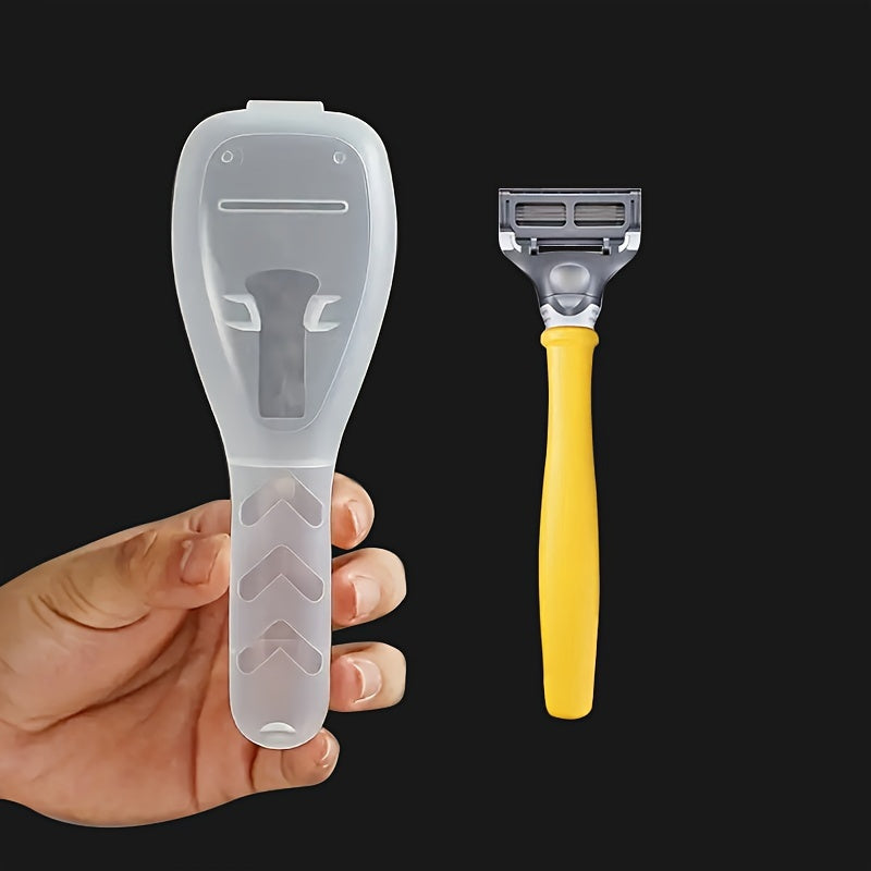 Portable Travel Razor Protector with Hard Case & Cleaning Brush