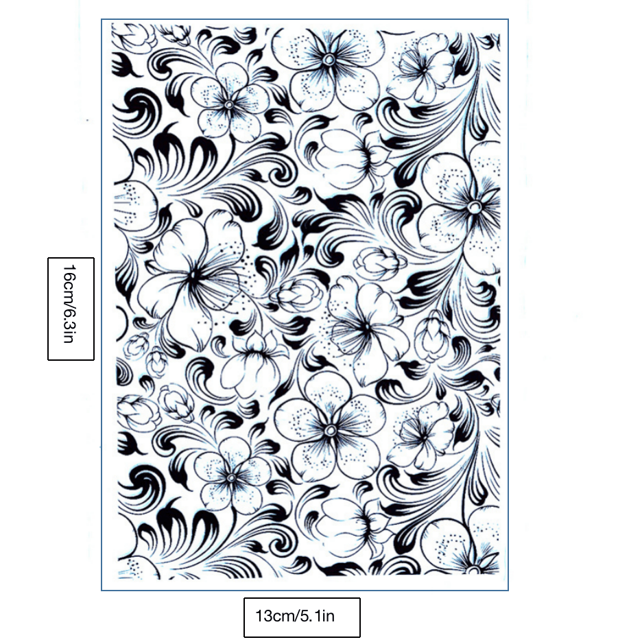 Flower Silicone Transparent Stamp for Card Making DIY Scrapbooking