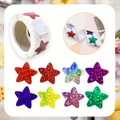 500pcs Star Stickers Rewards Charts Decorative Labels Waterproof Stickers