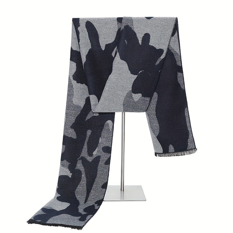 Men's Plaid Windproof Scarf Shawl