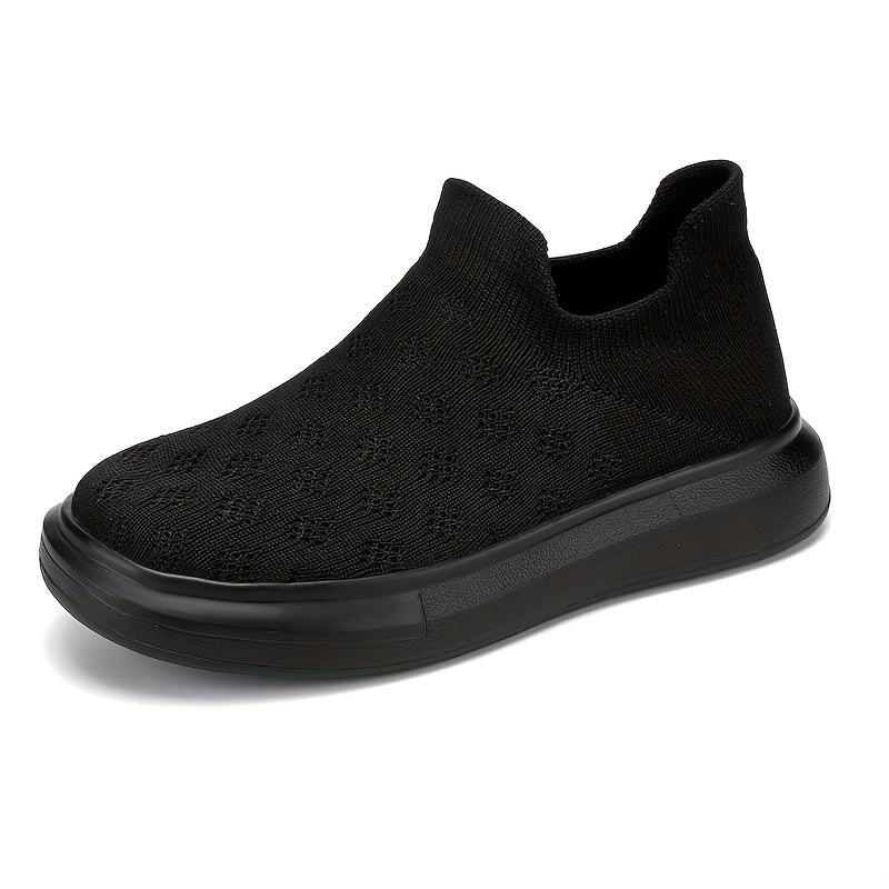 Girls Breathable Woven Slip On Walking Shoes