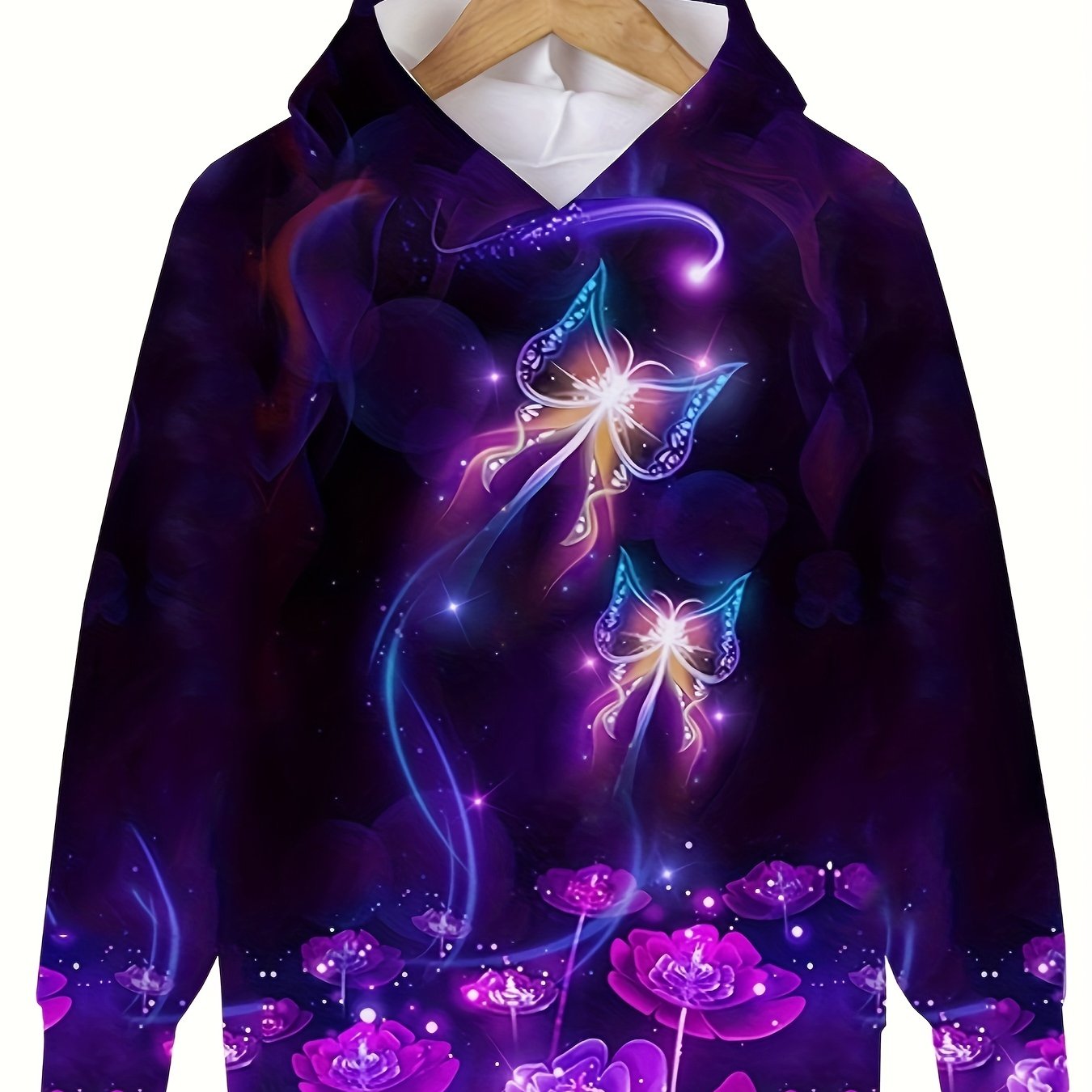 Kids Dreamy Butterfly & Magic Flower Hoodie