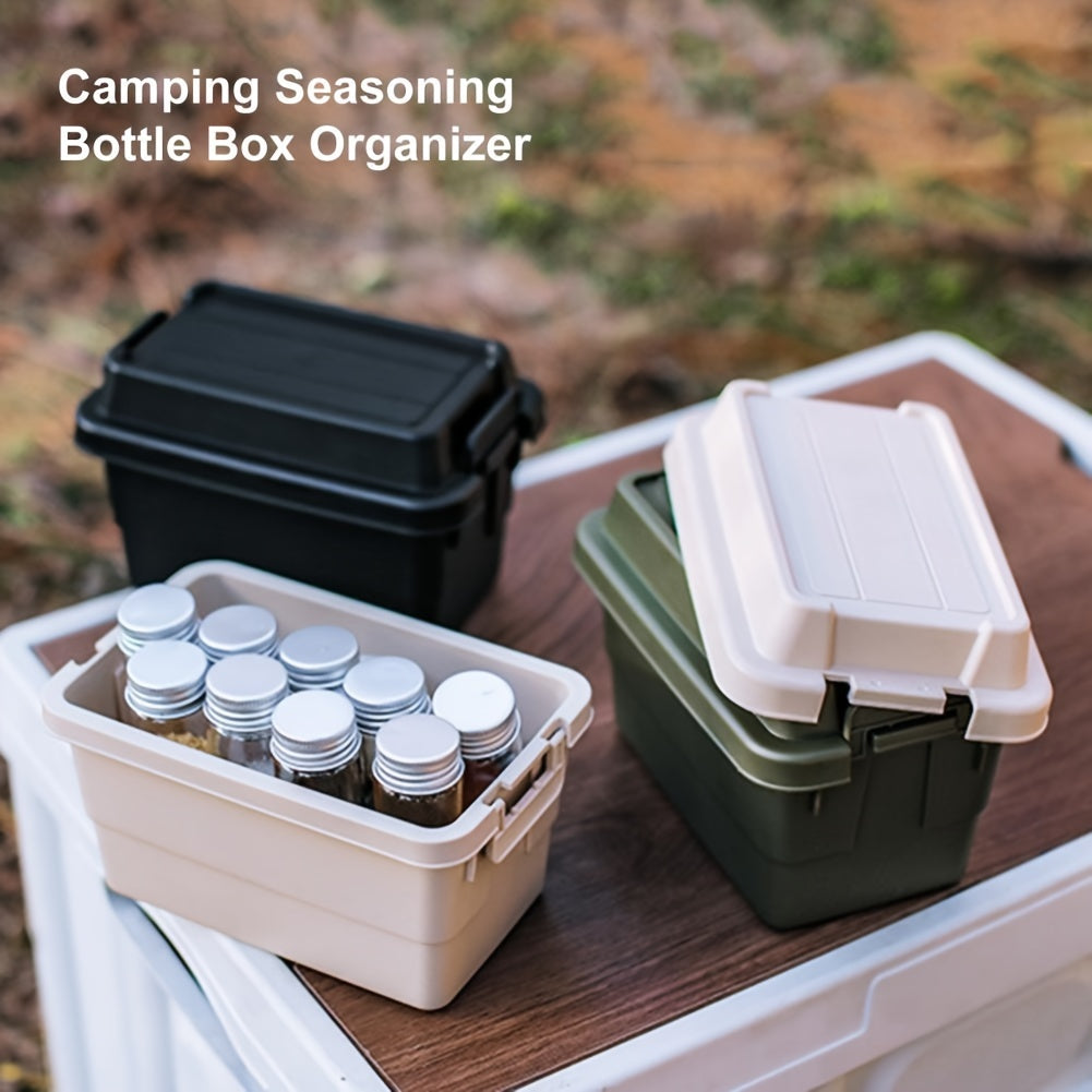7pcs Outdoor Camping Mini Storage Boxes w/ Bottle for Travel, Barbecue, Camping
