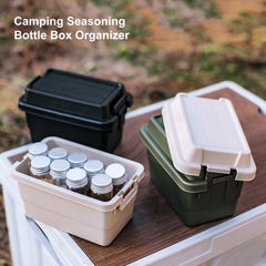 7pcs Outdoor Camping Mini Storage Boxes w/ Bottle for Travel, Barbecue, Camping