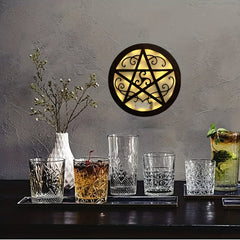 LED Fairy Tale Shape Light Retro Wooden Sign Hanging Decoration