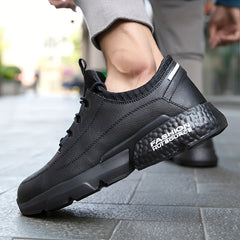 Men's Steel Toe Puncture Proof Work Safety Shoes