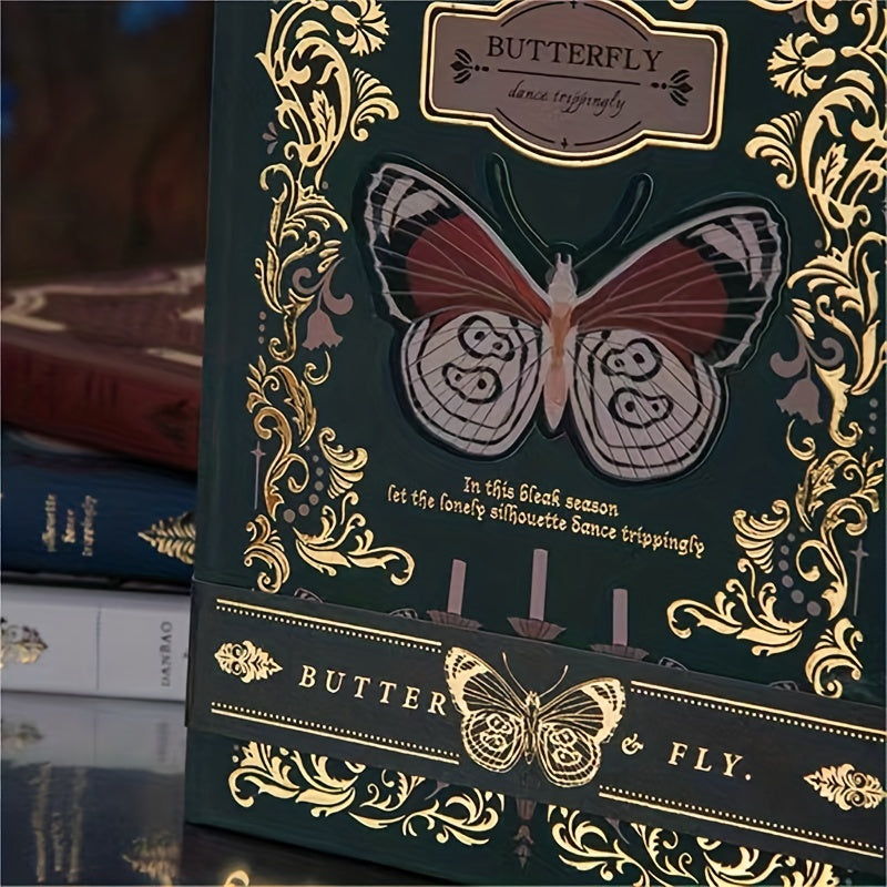 Gothic Style Butterfly Retro Notebook Subject