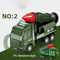 Pull Back Military Armored Car Toy Rocket Car