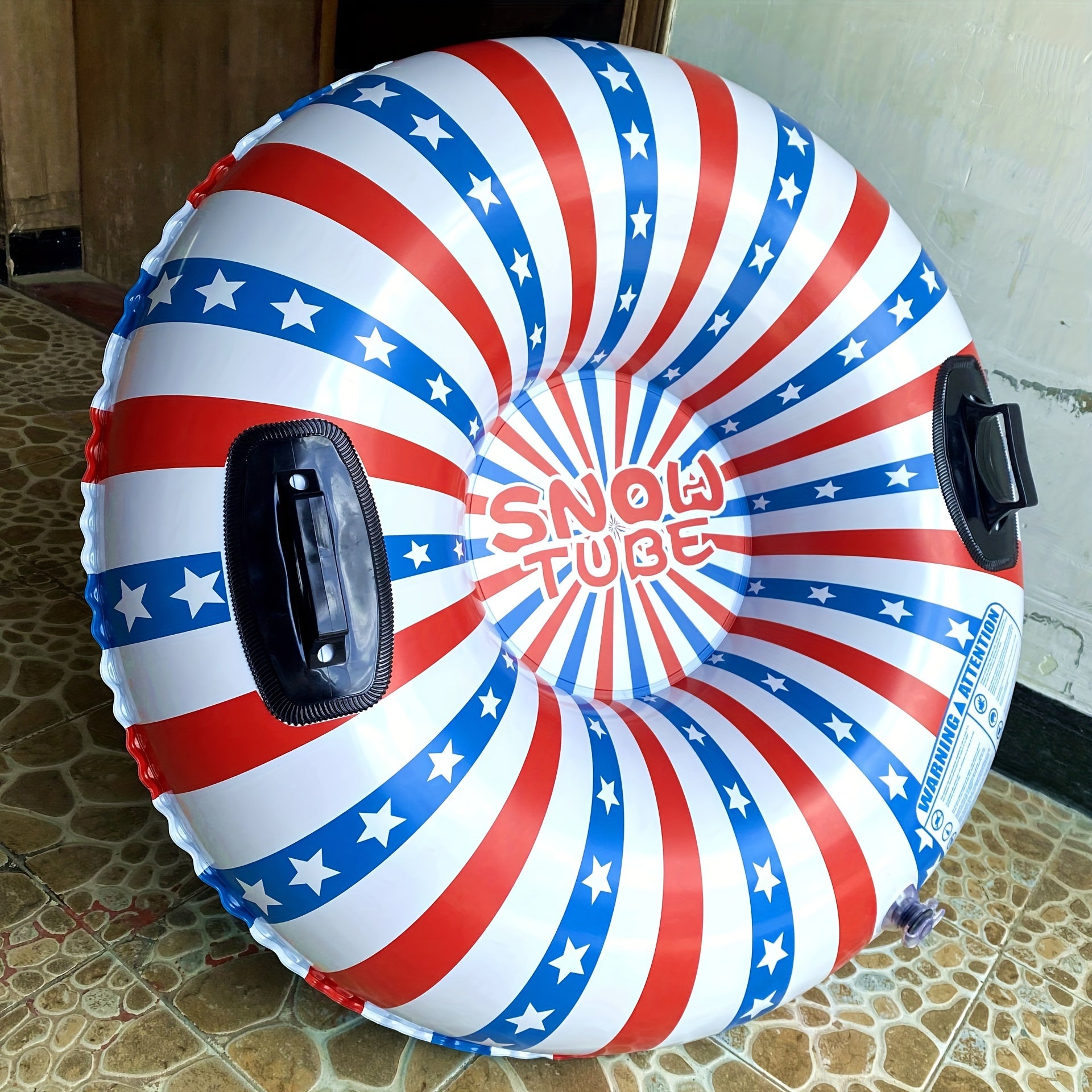 Thickened PVC Inflatable Skiing Ring Cold Resistant Outdoor Snowboard Cushion