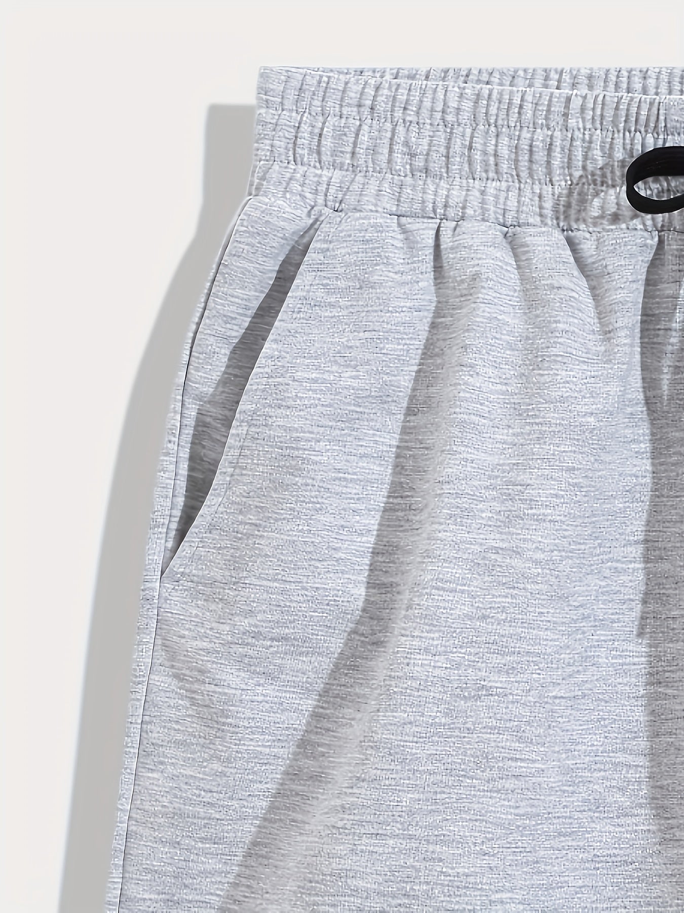 Men's Casual Green Stretch Knitted Cotton Shorts for Summer