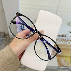 Anti Light Large Frame Optical Round Glasses for Men