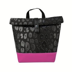 Leopard Print Large Capacity Ice Bag Waterproof Insulation Bag