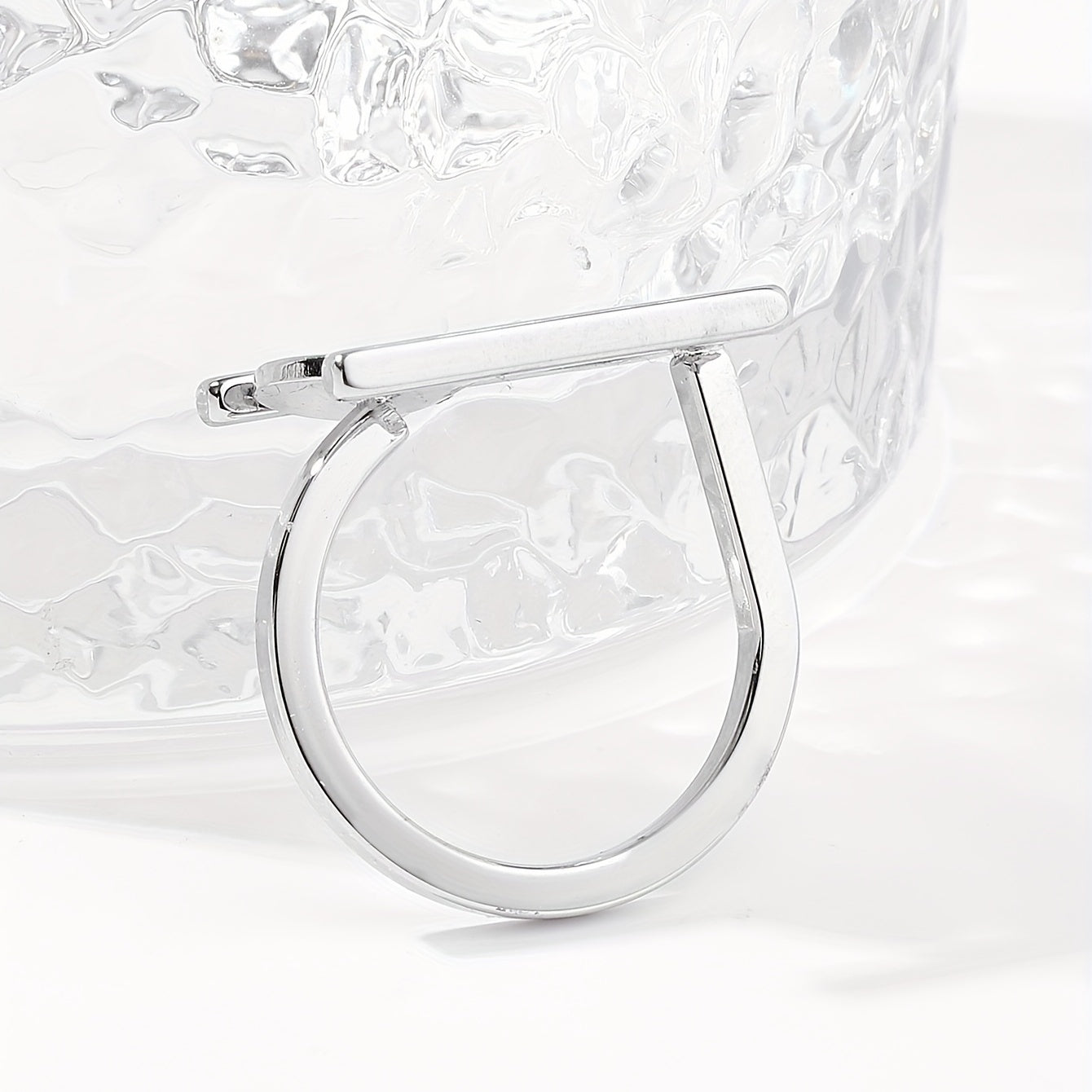 Heart Shaped Peach Steel Ring for Women