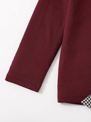 Girls Ruffle Top & Plaid Pant Set Kids Clothes