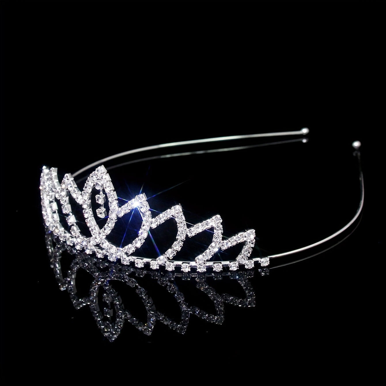 Rhinestone Headband Queen Crown Tiara Head Jewelry