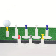 Rubber Golf Tees 3 Size Pack for Hitting Mats & Outdoor - Durable & Stable
