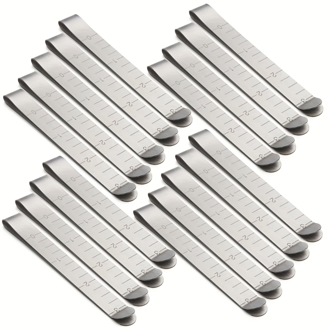 5pcs Sewing Fixed Ruler Stainless Steel Fabric Clip