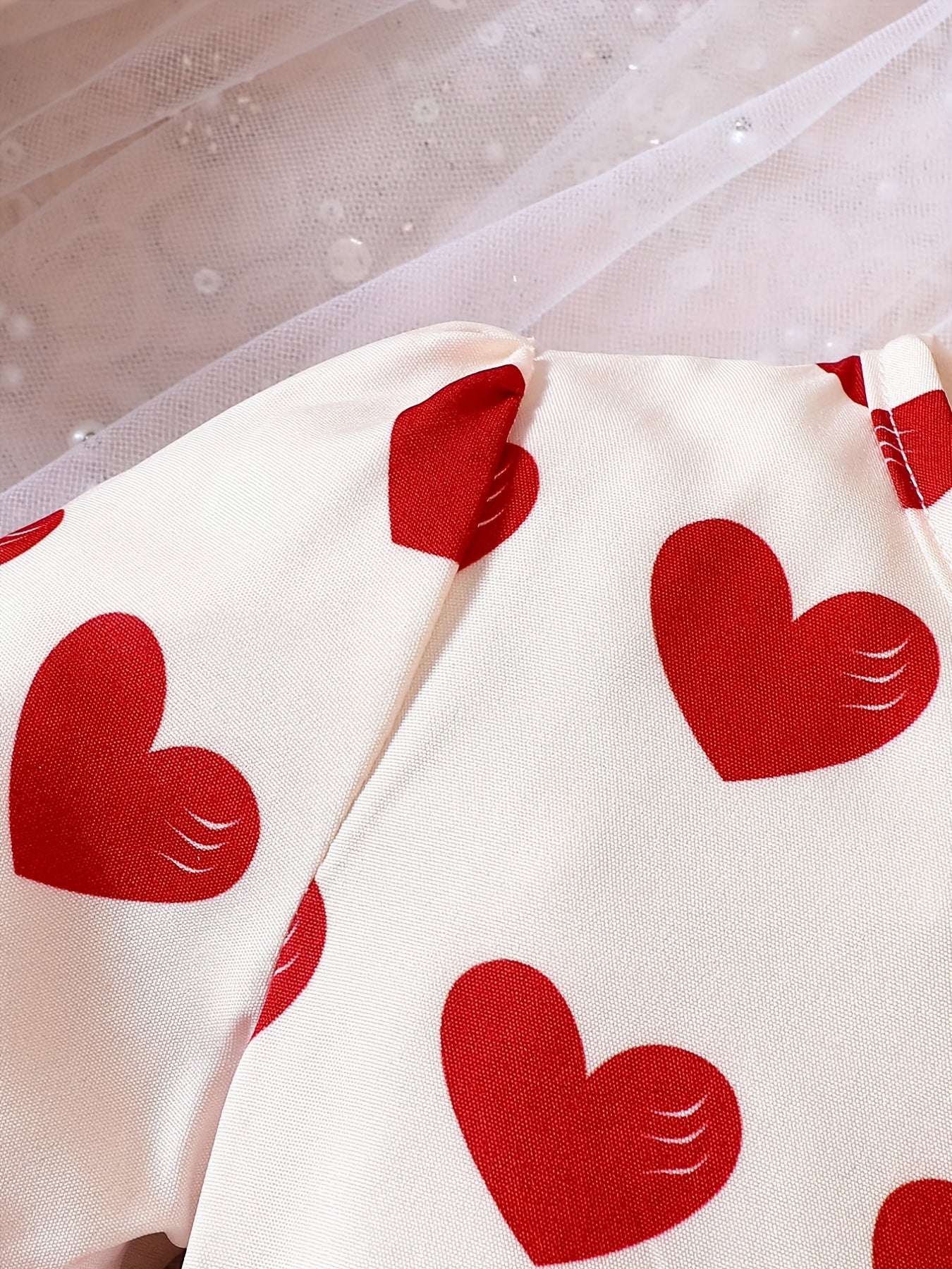 Baby Girl Dress Long Sleeve Heart Pattern Dress