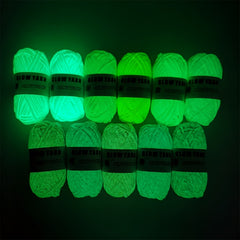 Polyester Luminous Filler Yarn Glow In The Dark Yarn for Crocheting and Knitting