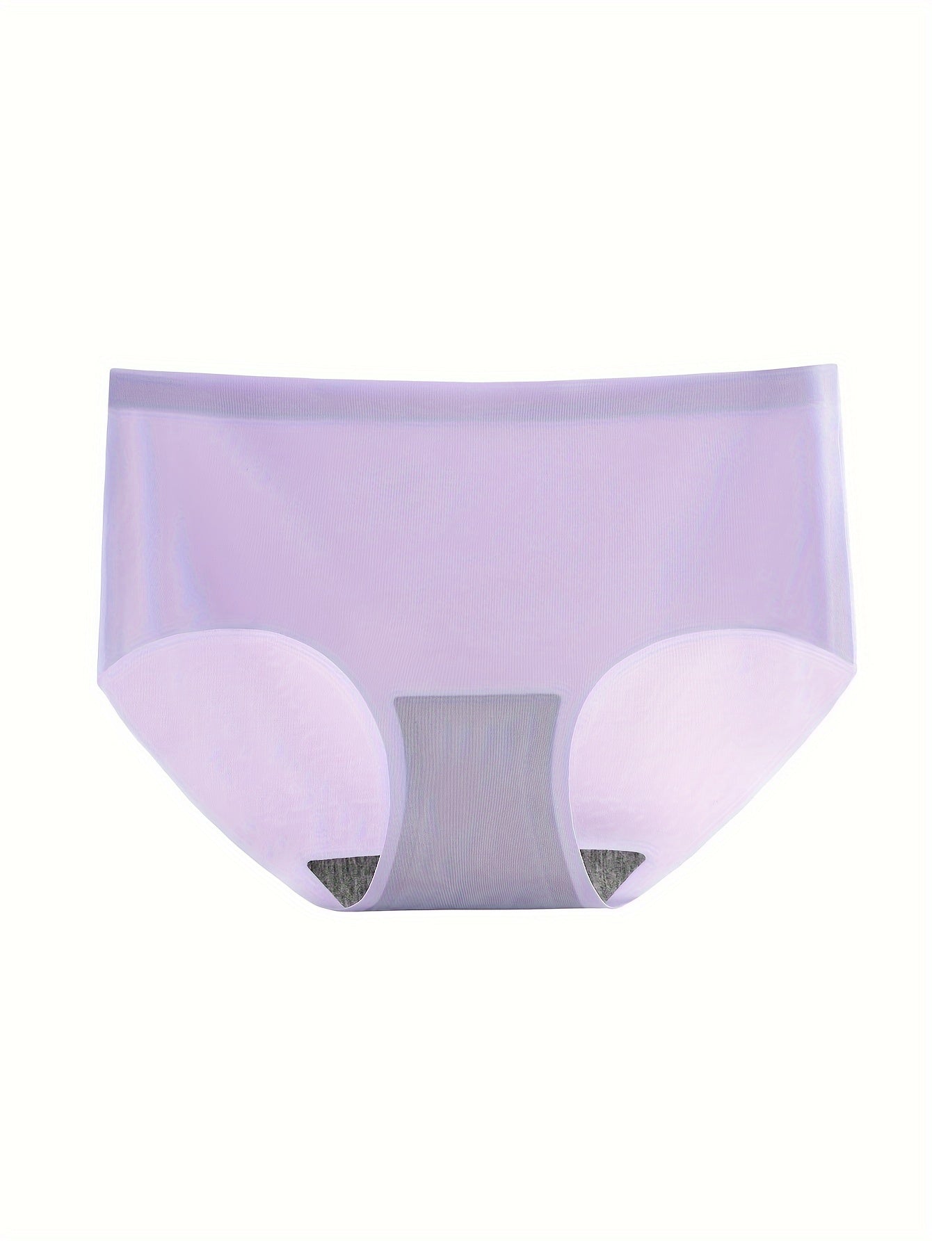 3pcs Seamless Stretchy Briefs Comfy & Breathable Intimates Panties