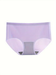 3pcs Seamless Stretchy Briefs Comfy & Breathable Intimates Panties