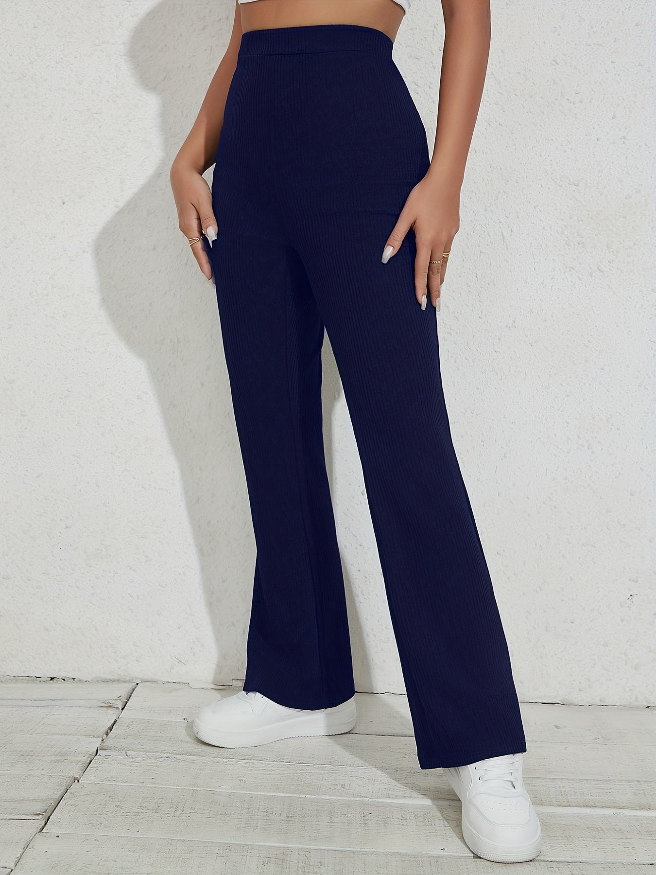 Women's High Waist Flare Pants for Spring & Summer & Fall